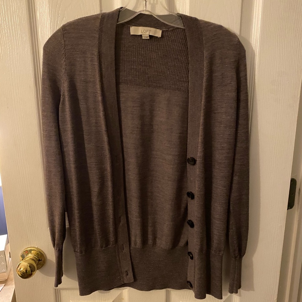Ann Taylor Loft Grey Sweater